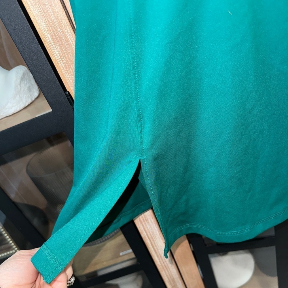 H&M exercise dress workout high neck tennis skort pockets tank emerald forest - Picture 6 of 7